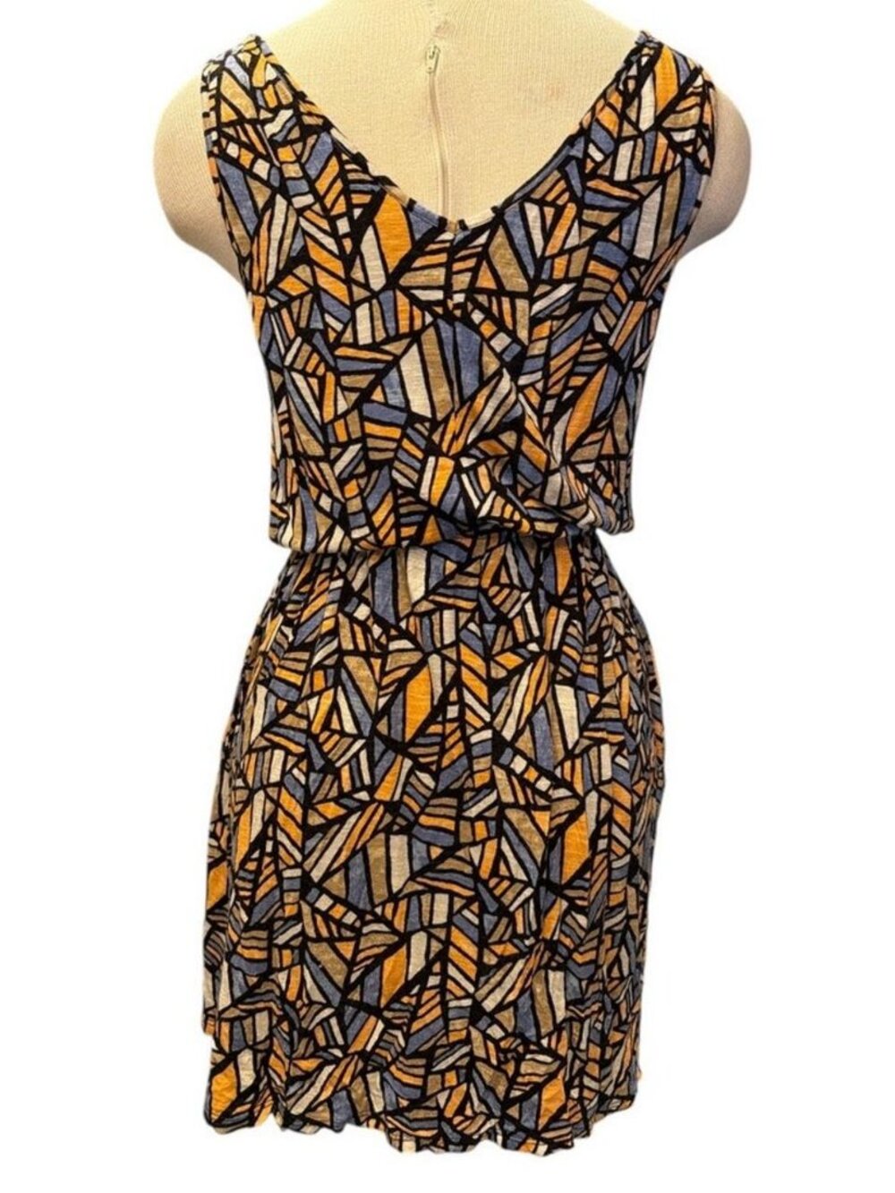 Lucky Brand Abstract Pull On Mini Dress